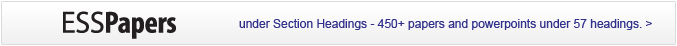 ESS Papers - 450+ papers and powerpoints under 57 headings.